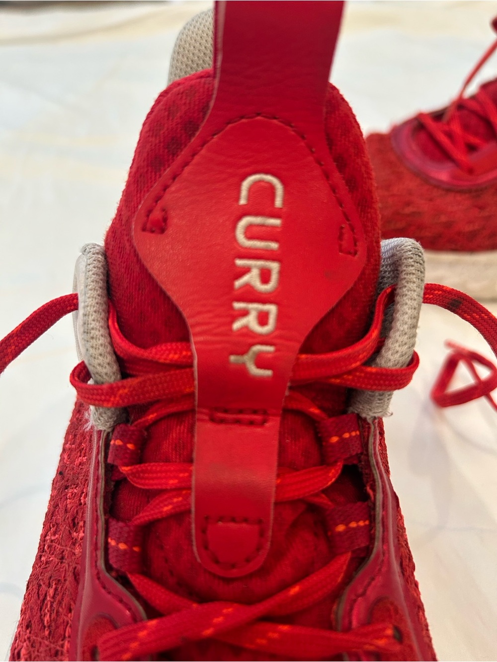 Under Armour Curry Flow 9 | Team Red & White | Men’s 9.5 - Picture 4 of 7